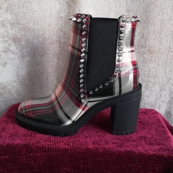 Jessica Simpson Plaid Demmie Boot Size 6 - Picture 1 of 4